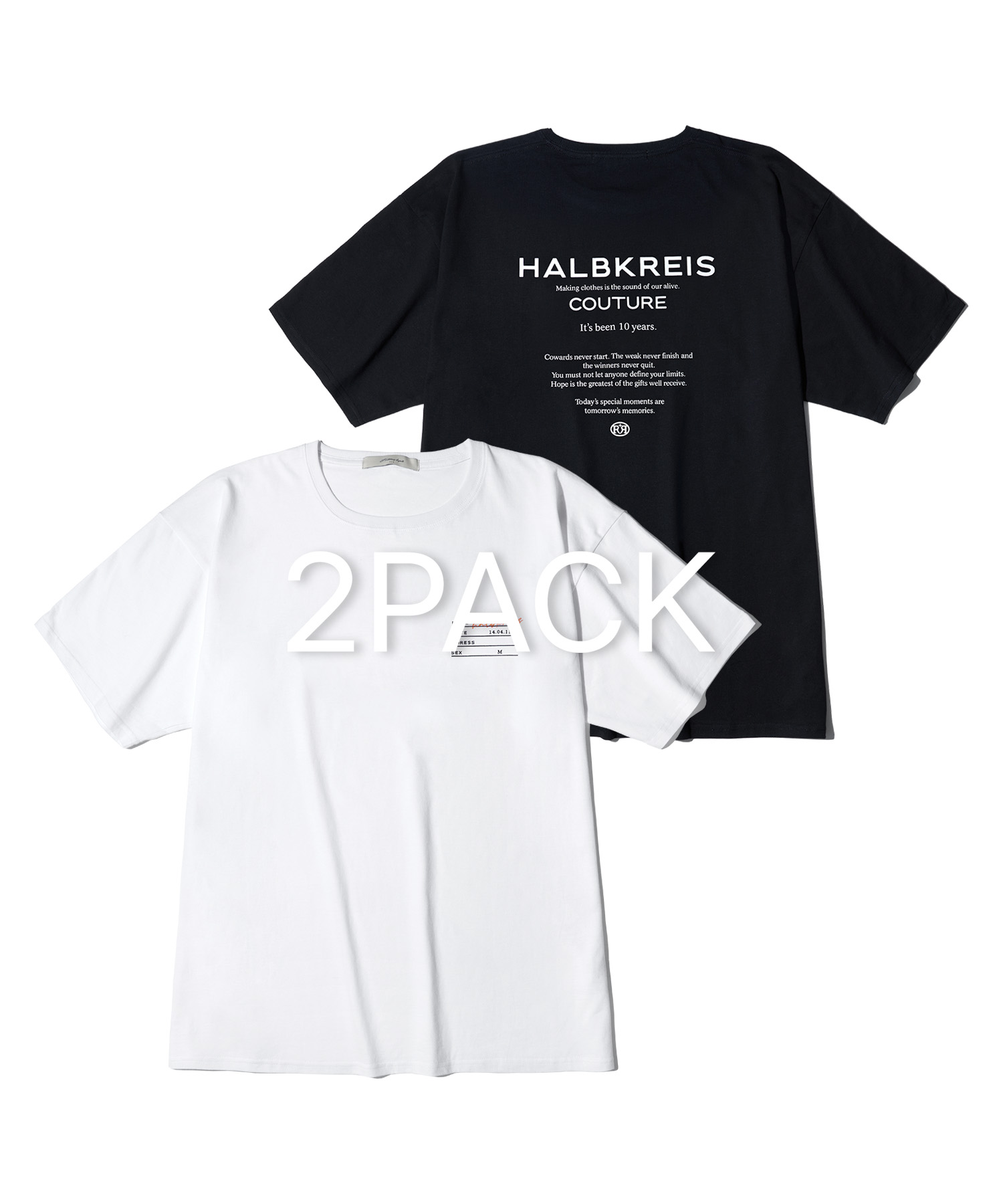 [2PACK] Staff printing T-shirt