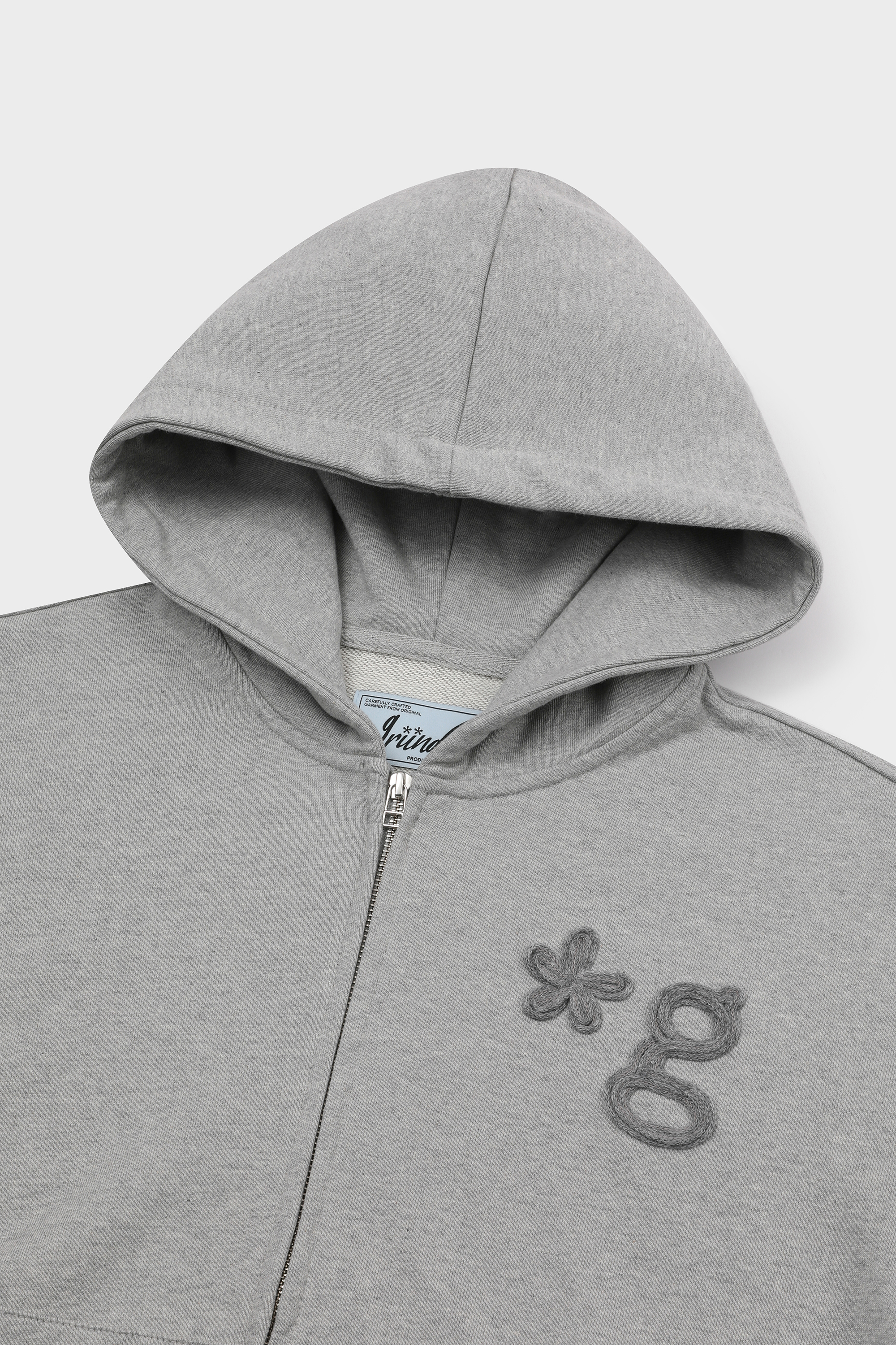 ＊韓国＊［grunden］HAND WORK HOODIE ZIP-UP 3color 3size 韓国＊［grunden］HAND WORK HOODIE ZIP-UP 3color 3size