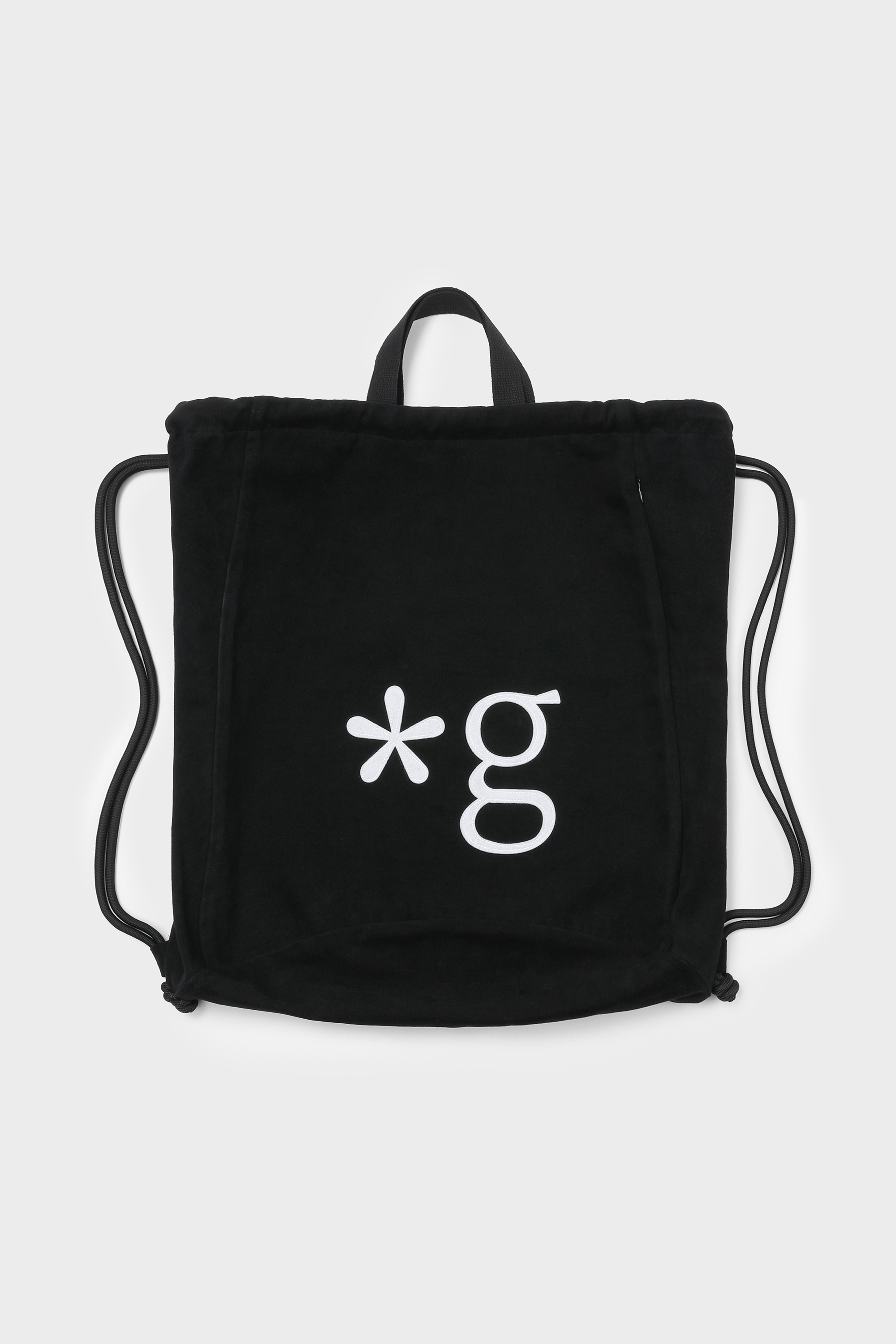 ＊韓国＊［grunden］SIGNATURE LOGO GYM SACK WASHED BLACK SIGNATURE LOGO GYM SACK (WASHED BLACK) - grunden
