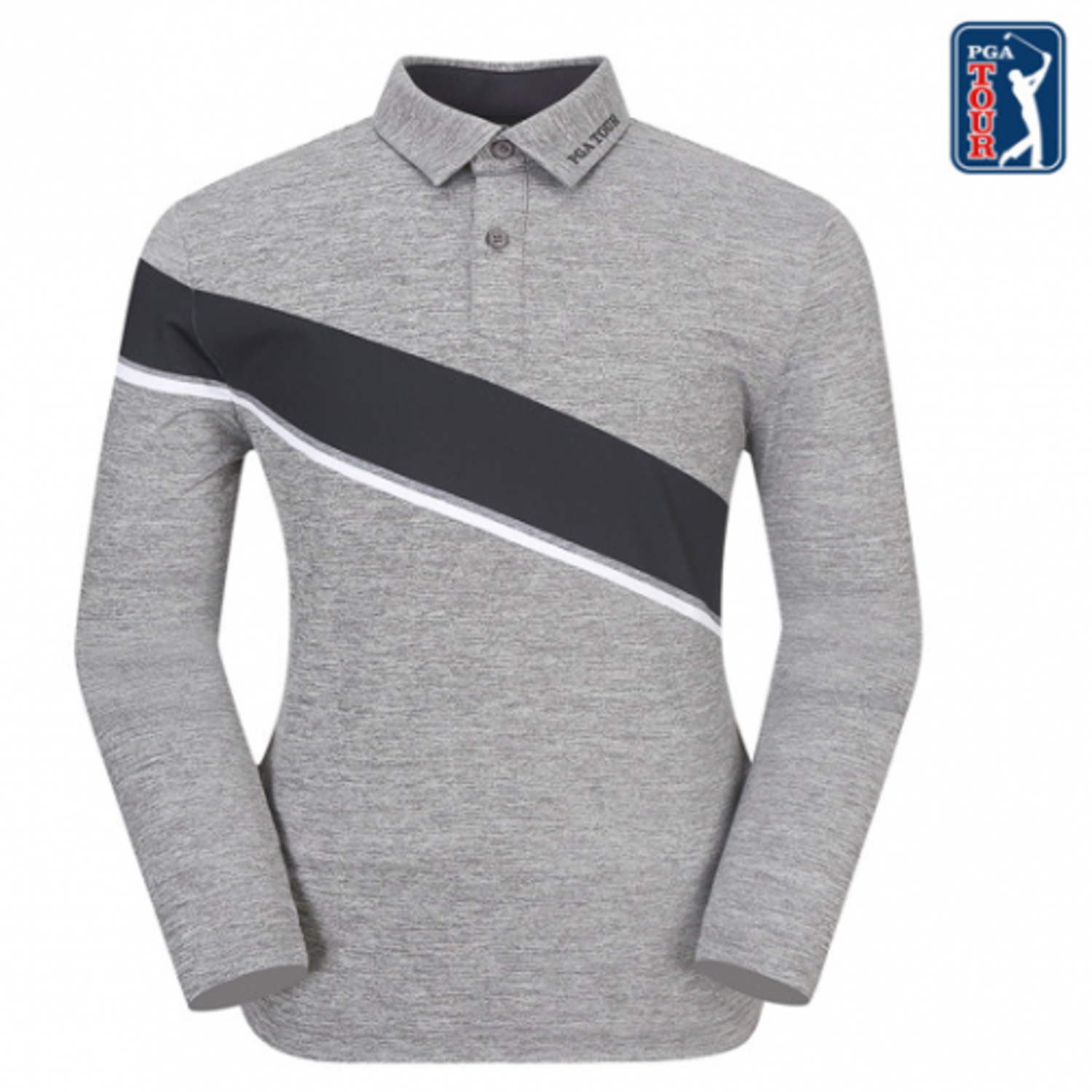 [GSH] PGA TOUR&amp;LPGA 남성 탑스윙 컬러배색 티셔츠 L211TL104P