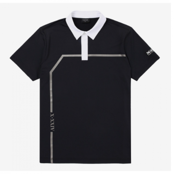 [GSH] JDX 남성여름 냉감 스판 티셔츠 배색 라인 프린트 제에리 X4TST2588