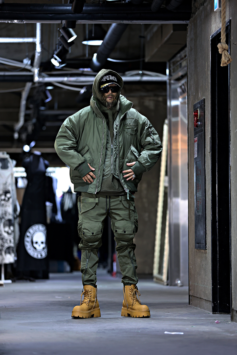 夾克 模特穿著形象-S18L28