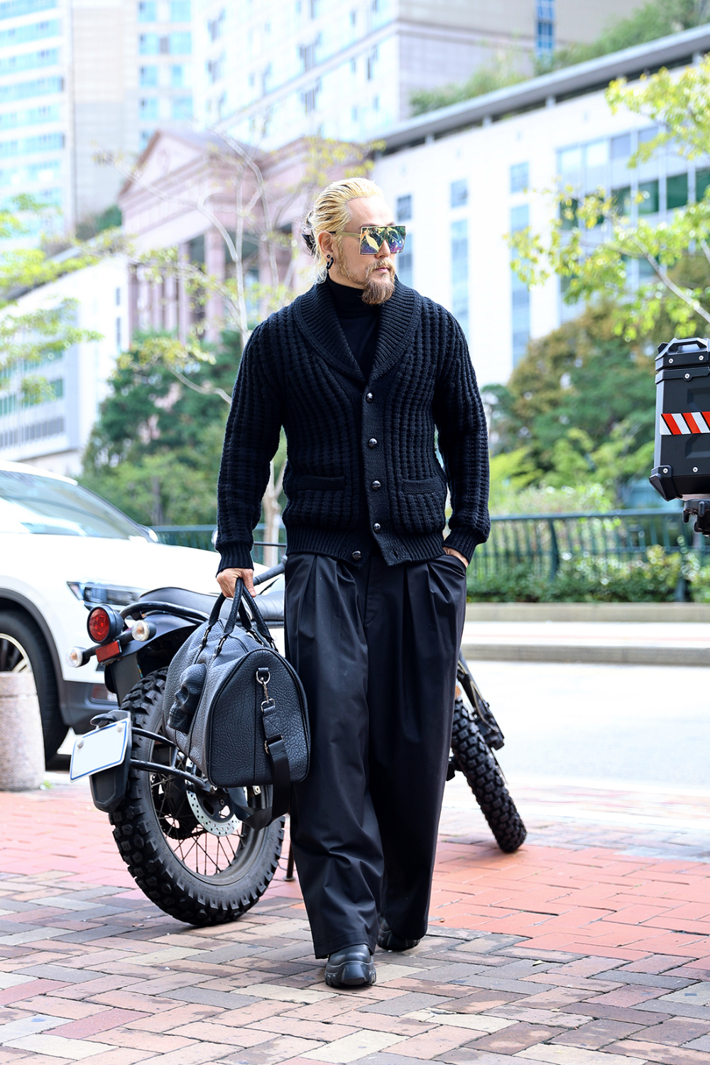 開襟衫 模特穿著形象-S24L15