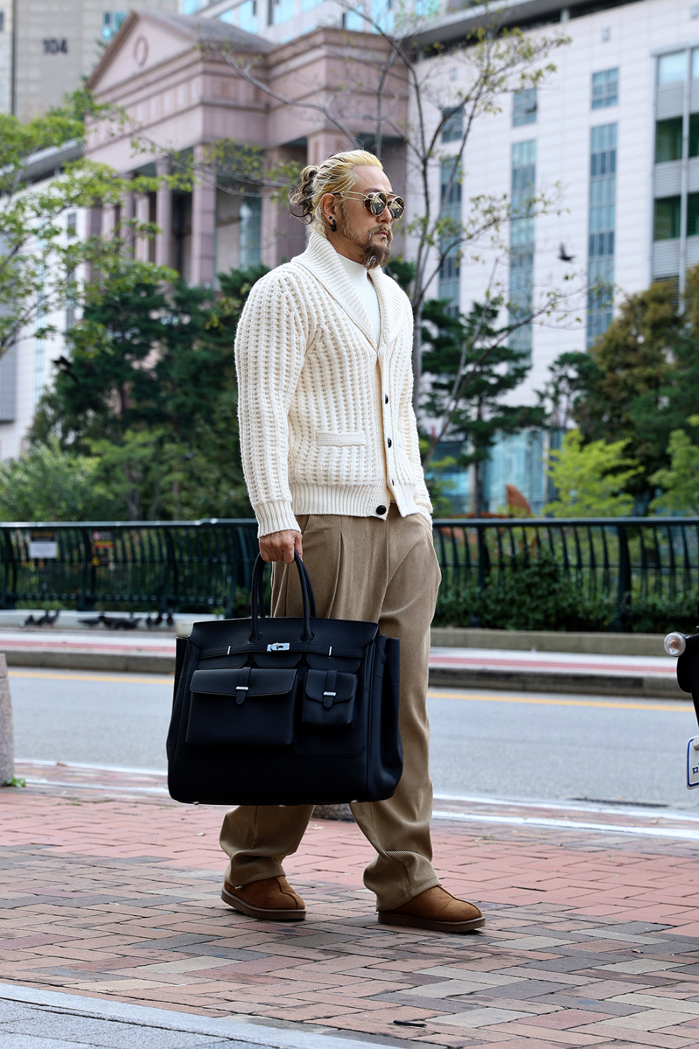 開襟衫 模特穿著形象-S24L4