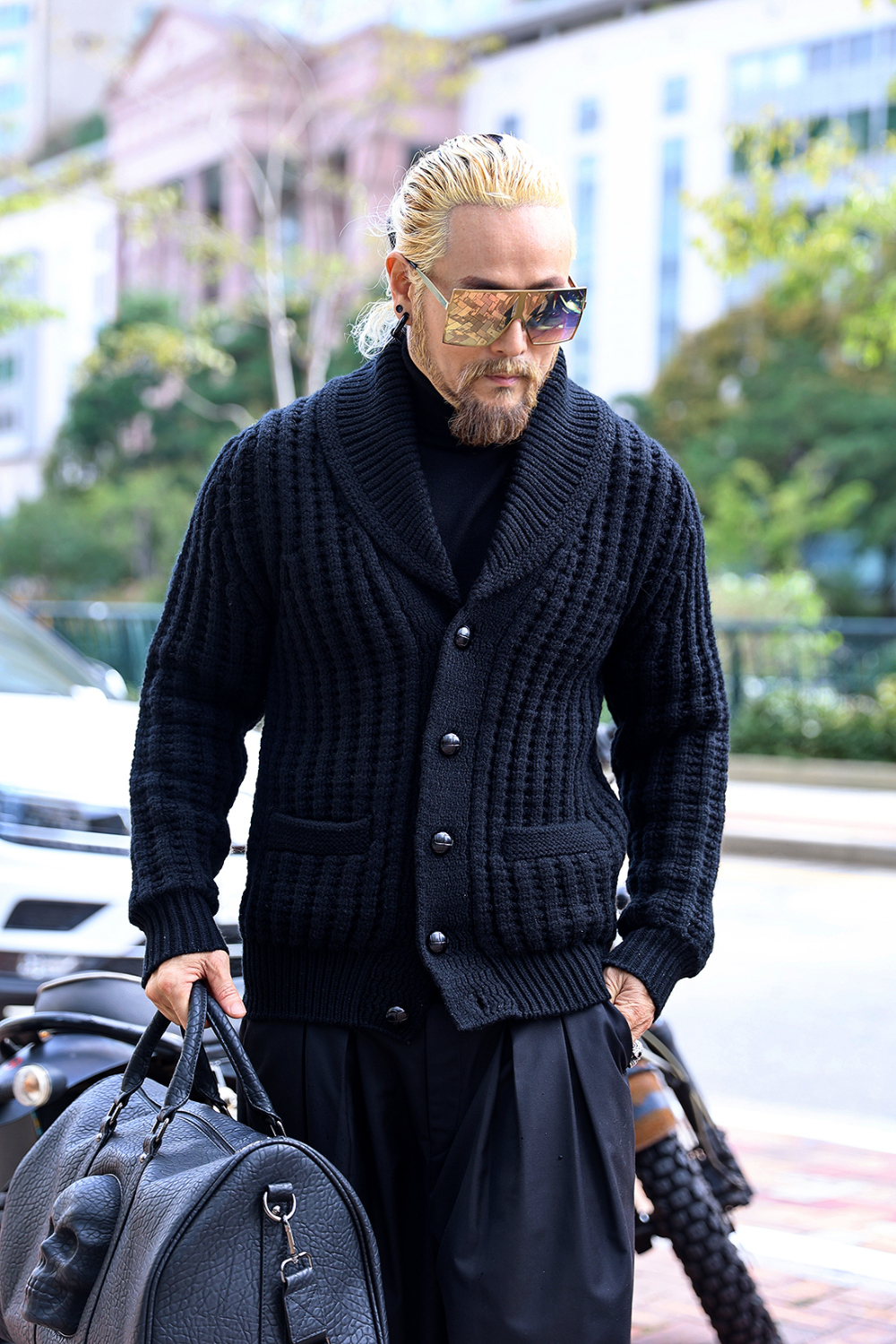 開襟衫 模特穿著形象-S24L14