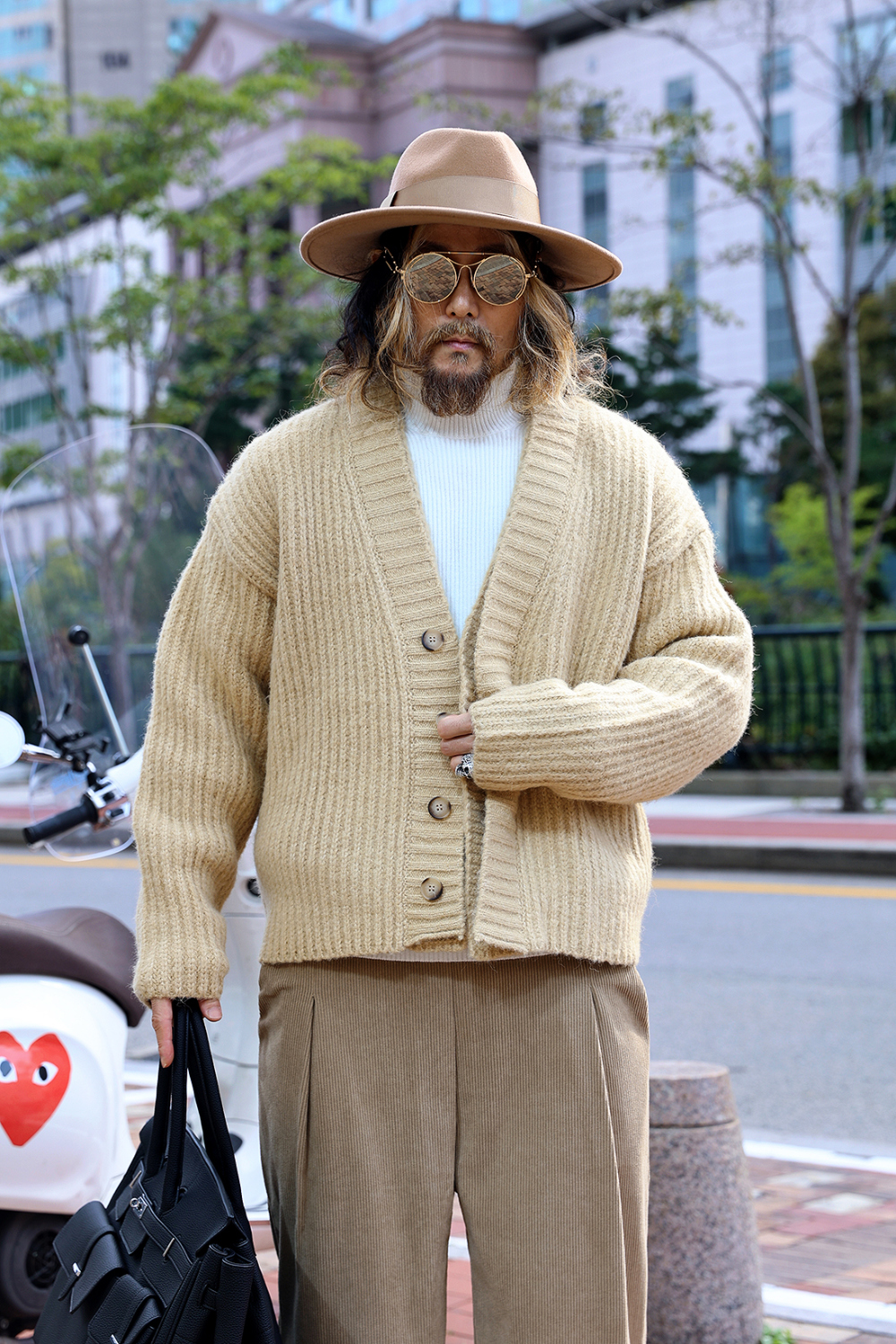 開襟衫 模特穿著形象-S20L4