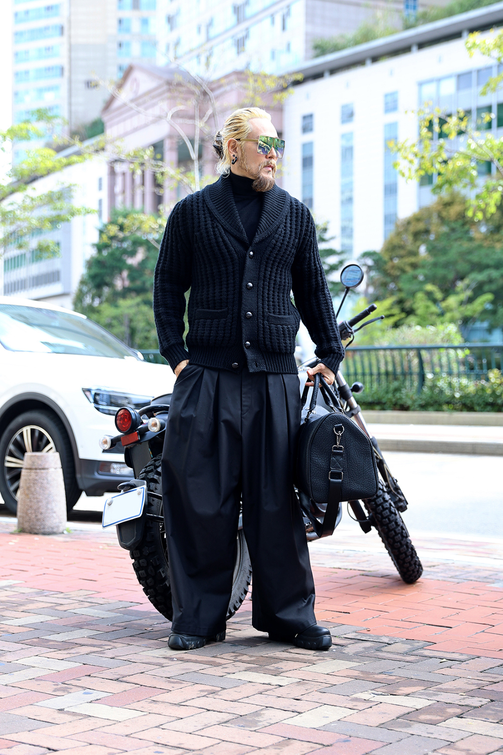 開襟衫 模特穿著形象-S24L12