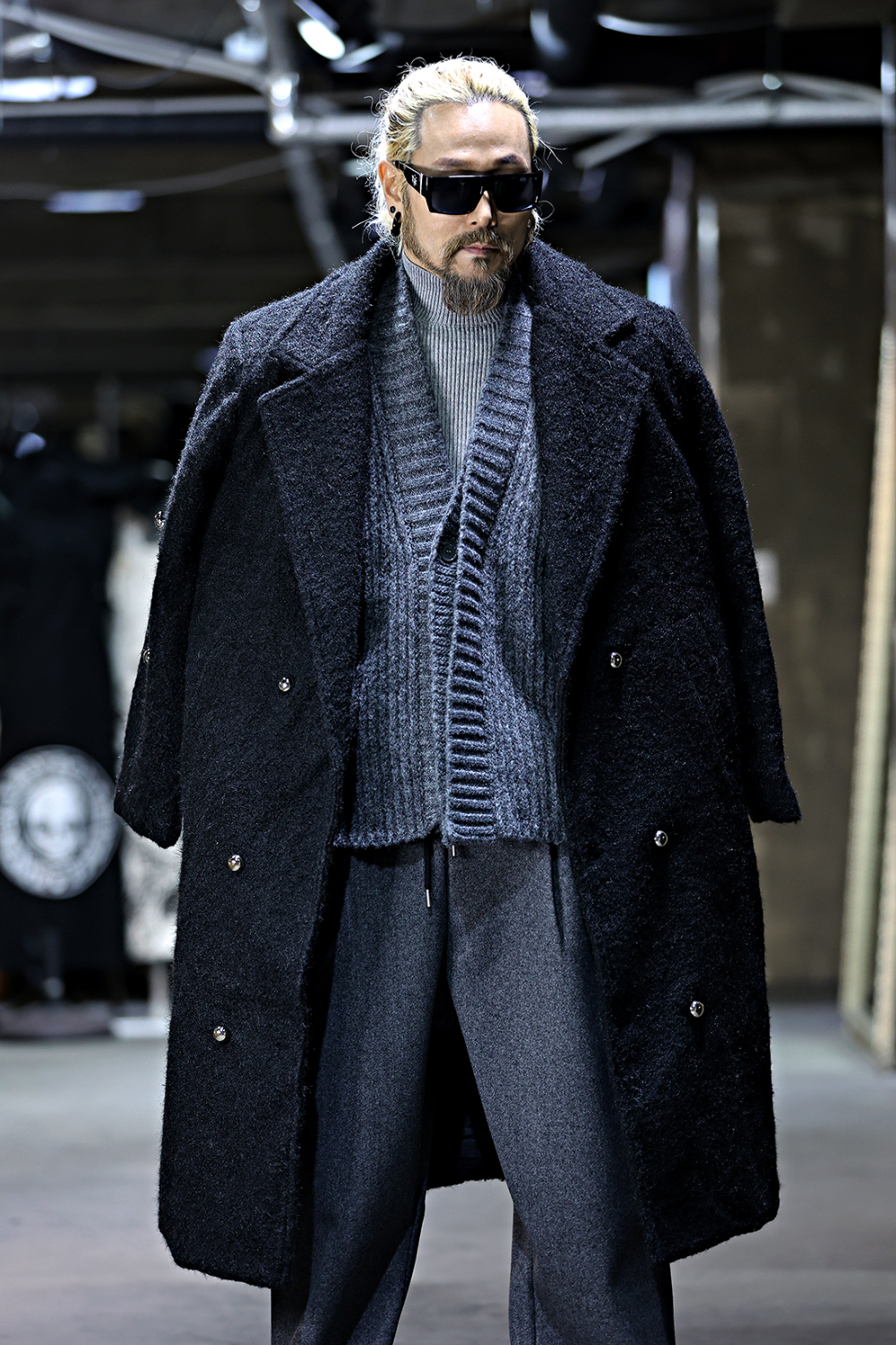 開襟衫 模特穿著形象-S21L7