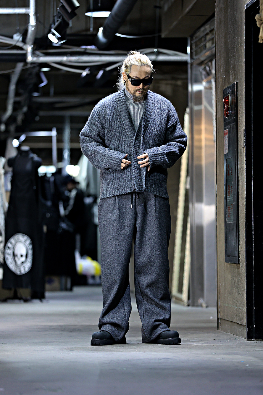 開襟衫 模特穿著形象-S21L2