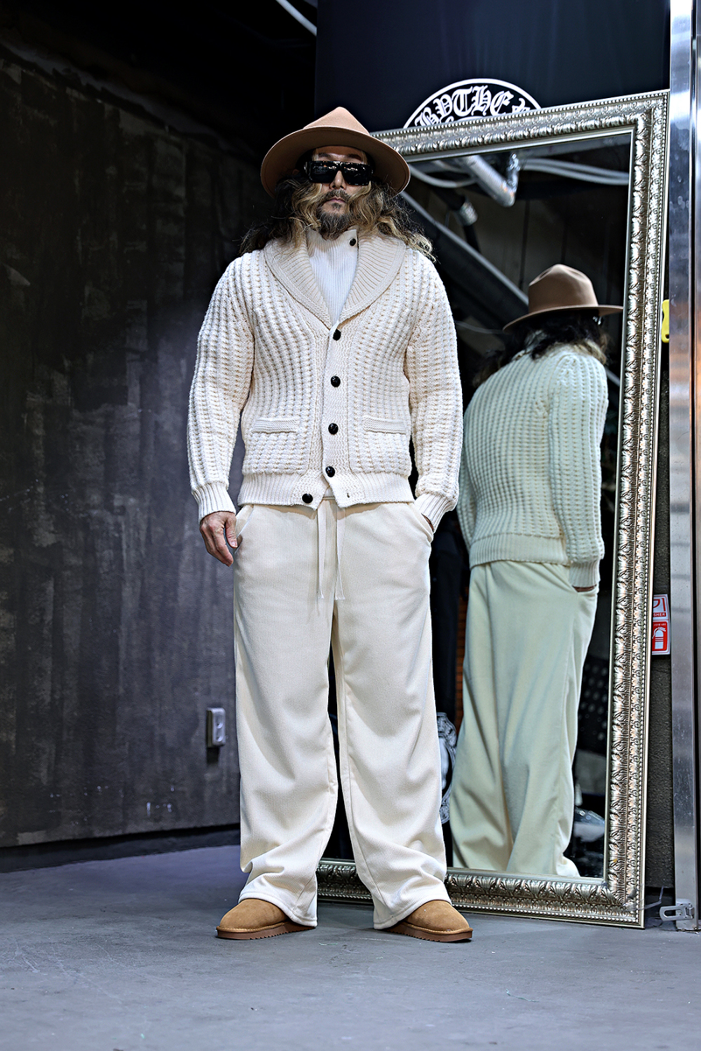 開襟衫 模特穿著形象-S33L1