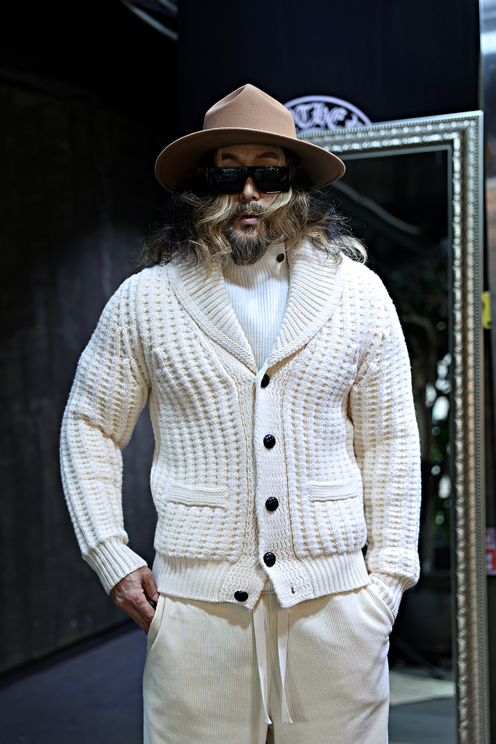 開襟衫 模特穿著形象-S33L2