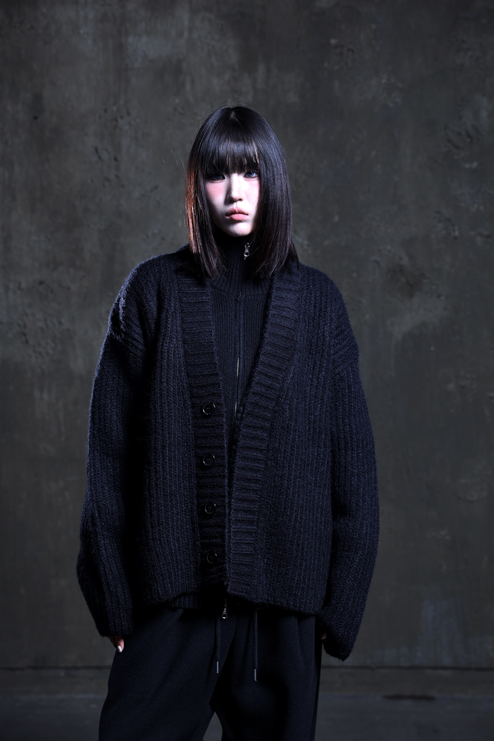 開襟衫 模特穿著形象-S22L7