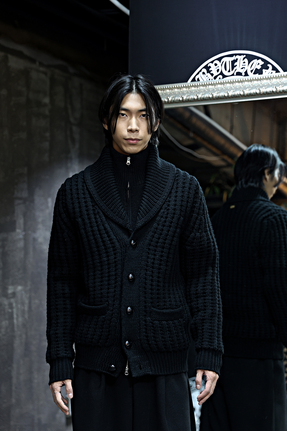 開襟衫 模特穿著形象-S34L6