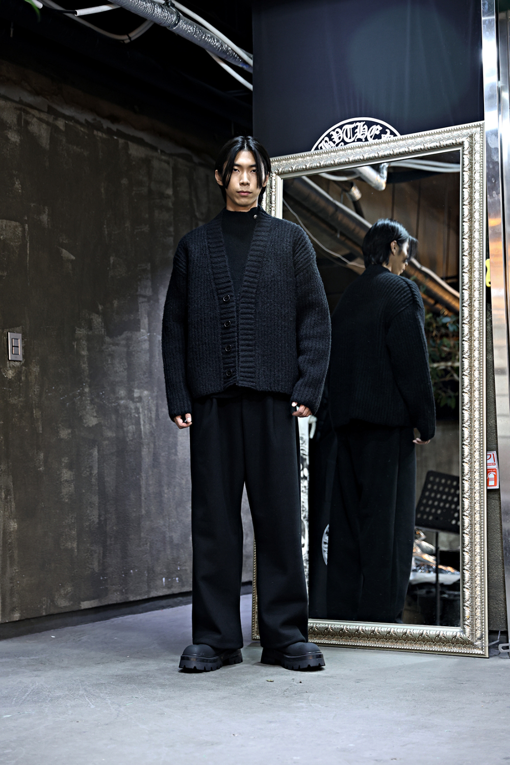 開襟衫 模特穿著形象-S24L1