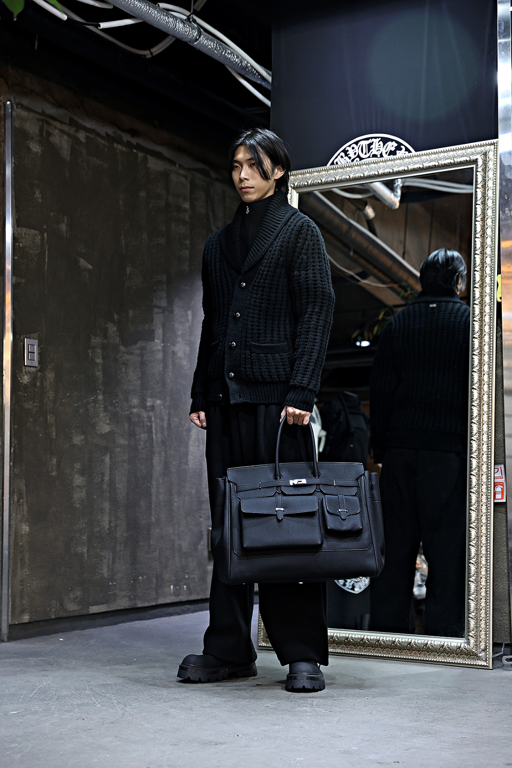 開襟衫 模特穿著形象-S34L7