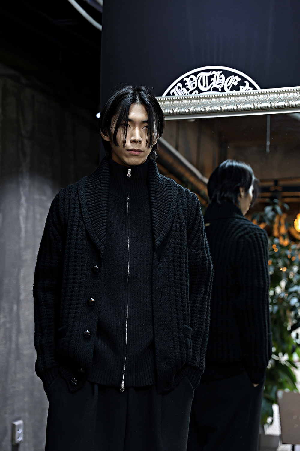 開襟衫 模特穿著形象-S34L5