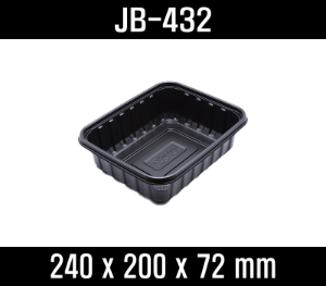 빠른배송 정품 JB-432 200개 셋트 검정 흑색 jb432 jb 432 사각밀폐용기 찜용기 떡볶이용기 배달 떡볶이 용기 배달떡볶이용기 사각뚜껑용기 뚜껑용기 사각용기 국물용기 볶음요리포장 볶음요리포장용기