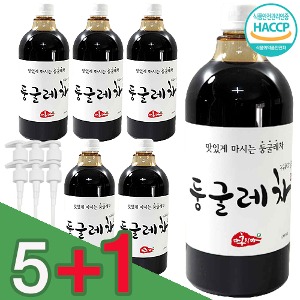 둥글레차 농축액 1000ml 5+1 펌프증정 음료 베이스 음식점 식전 음료 식후음료 프랜차이즈 매장 웰컴드링크 액상차