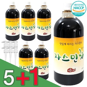 자스민차 농축액 1000ml 5+1 펌프증정 음료 베이스 중식당 프랜차이즈 매장 웰컴드링크 액상차