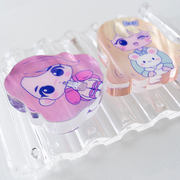 レンティキュラーコロットをオーダーメイド | 厚さ10mmのアクリルスタンド