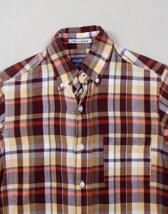 SUGAR CANE VINTAGE CHECK SHIRT   ( Made in U.S.A. , S size )