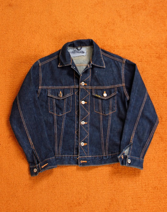 1960&#039;s Vintage Blueway Selvedge Denim Jacket ( 13 Star Button , 95 size )