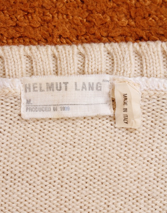 99&#039;s VINTAGE  HELMUT LANG CREW NECK KNIT ( MADE IN ITALY , 100 size )