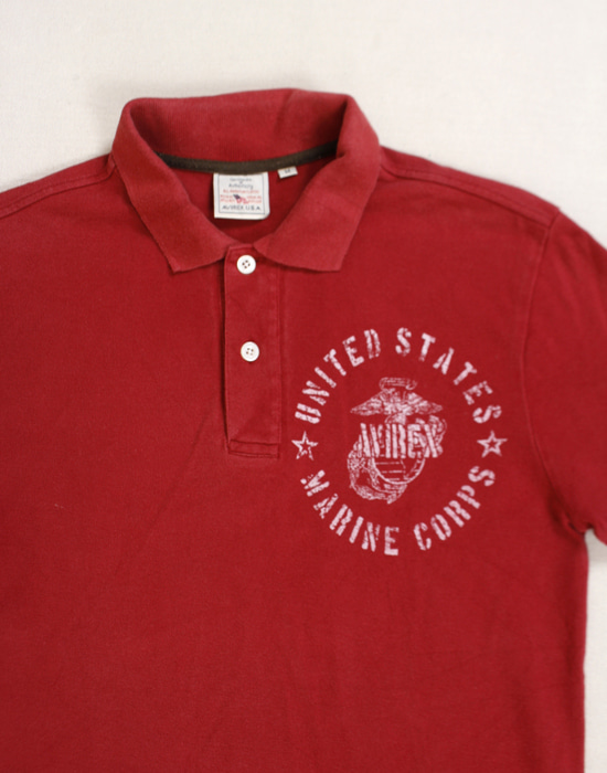 AVIREX U.S.A. USMC PIQUE SHIRT ( M size )