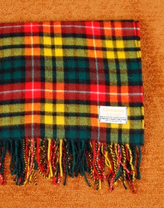 GLENTANA LAMBSWOOL ANGORA MUFFLER ( MADE IN SCOTLAND, 146 x 76 )