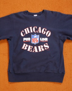 90&#039;s CHAMPION REVERSE WEAVE SWEAT SHIRTS _ NFL CHICAGO BEARS PRO LINE  ( Large size )