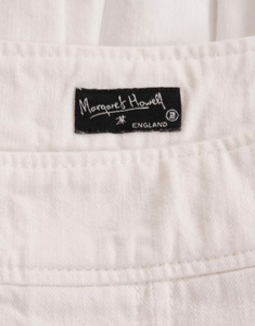 Margaret Howell  White Cotton Skirt ( MADE IN JAPAN,  M size , 29 inc )