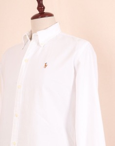 RALPH LAUREN White Shirt  ( SLIM FIT, S size )