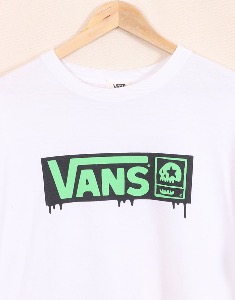 VANS &quot;OFF THE WALL&quot; LOGO TUBULAR T-SHIRT  ( XL size )