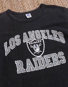 90&#039;s LA RAIDERS_ LOGO7 Vintage T-Shirt ( Made in U.S.A. , Single Stitch , M size )