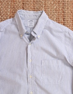 Brooks Brothers Supima Cotton City Boy Oxford Shirts ( Made in U.S.A. , 17 1/2  - 33 size )