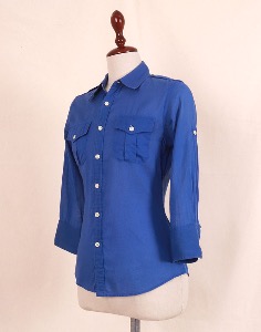 RALPH LAUREN BLUE SHIRT ( XS size )