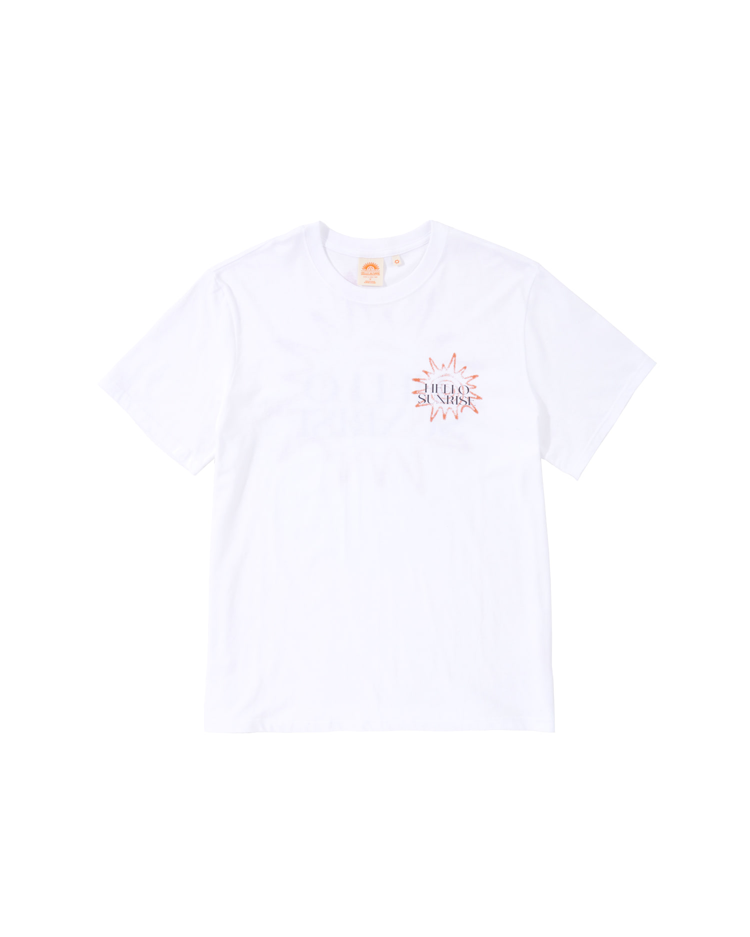 HS Sunburst Icon Tee _White - Hello Sunrise