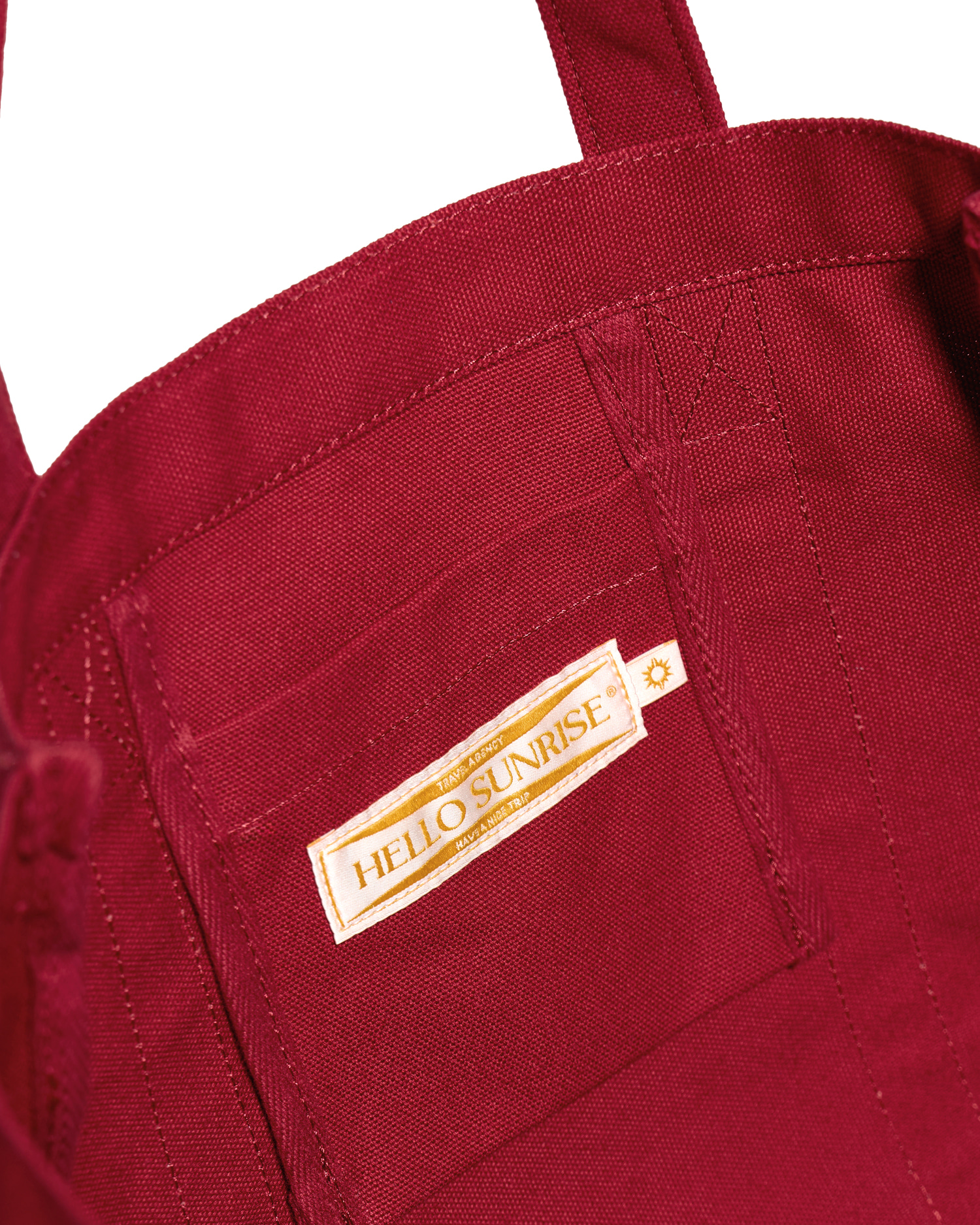 OG Logo Canvas Mini Tote Bag_Red - Hello Sunrise