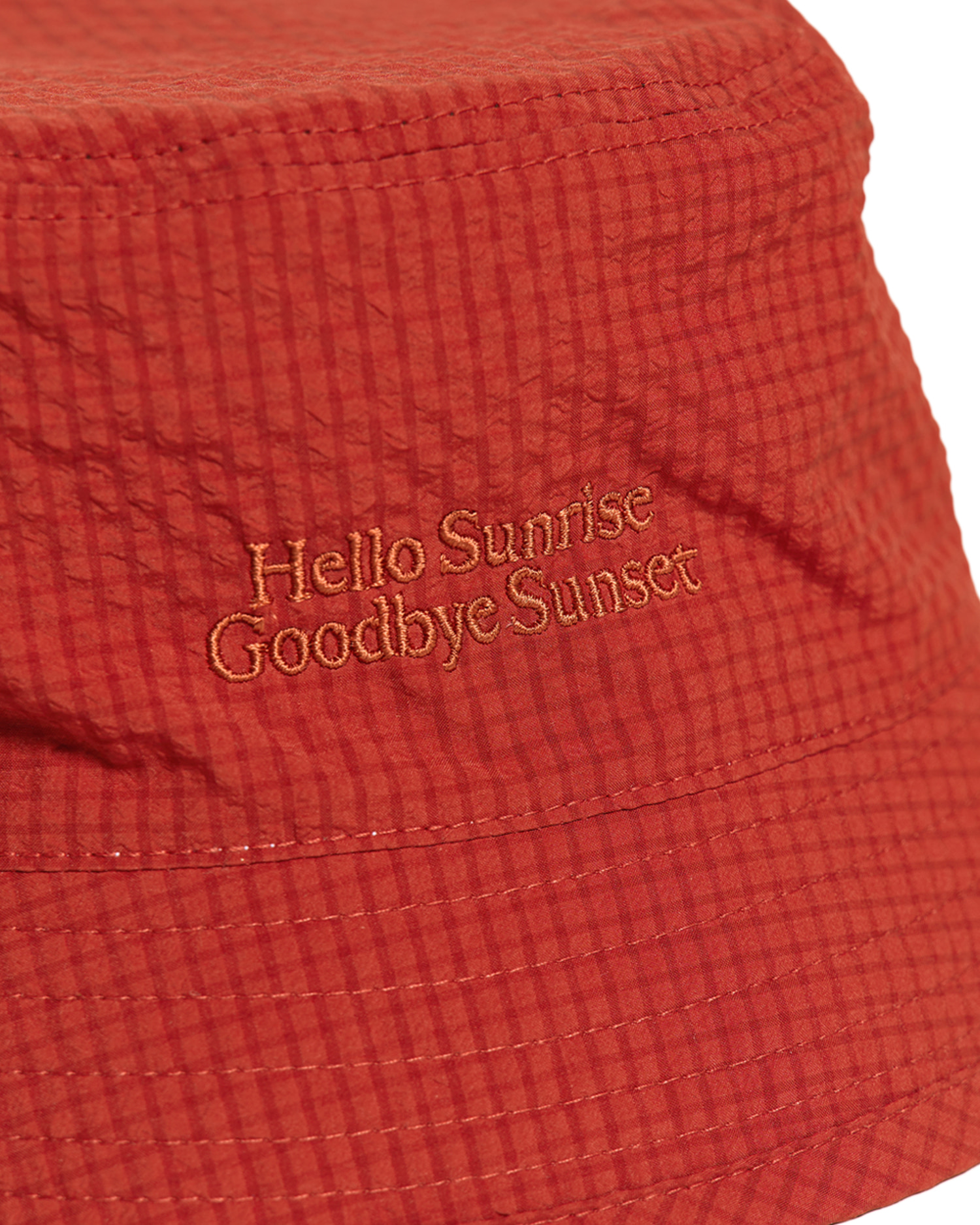 HS Classic Typo Bucket Hat_Red - Hello Sunrise