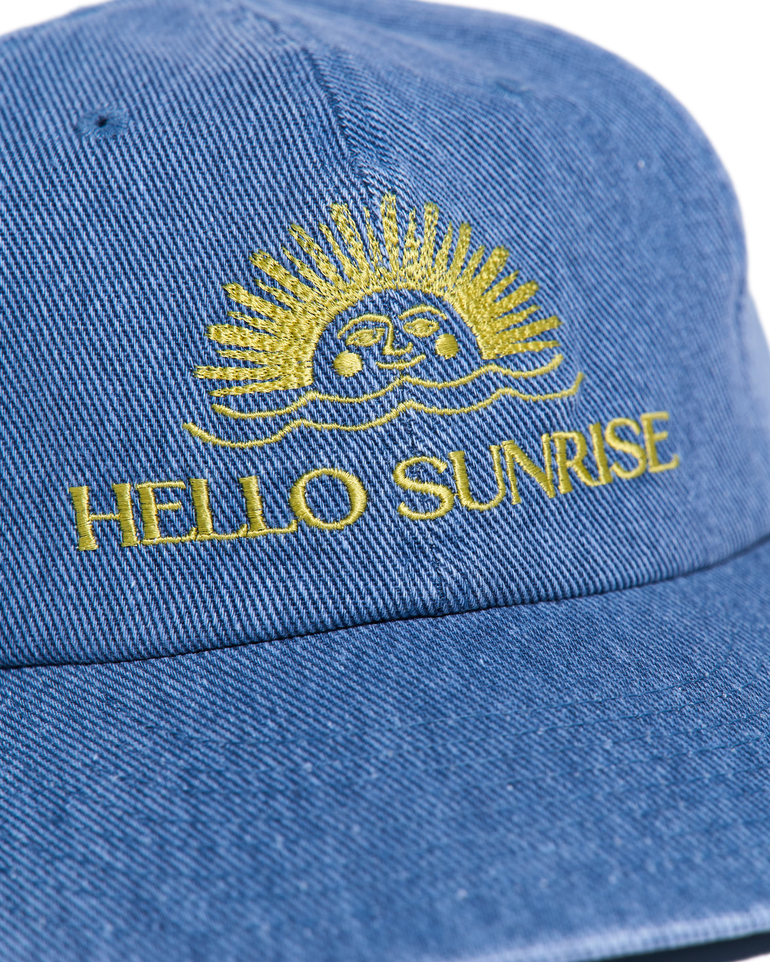 Washed OG Logo 6Panel Cap_Denim Blue - Hello Sunrise