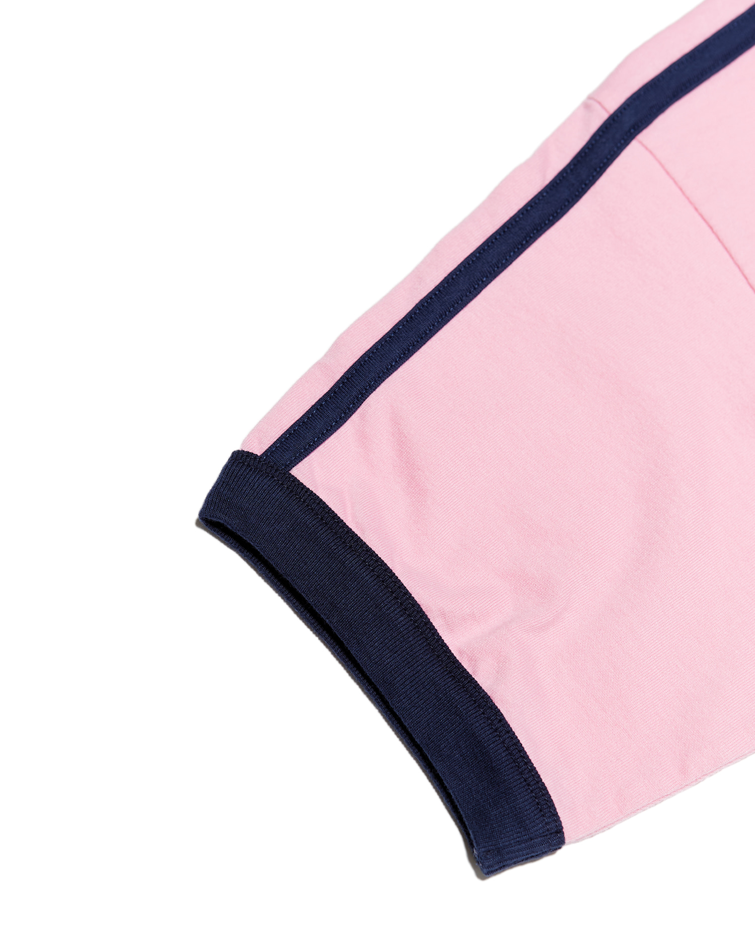 HS VTG Arch Logo Soccer Tee (W)_Pink & Navy - Hello Sunrise