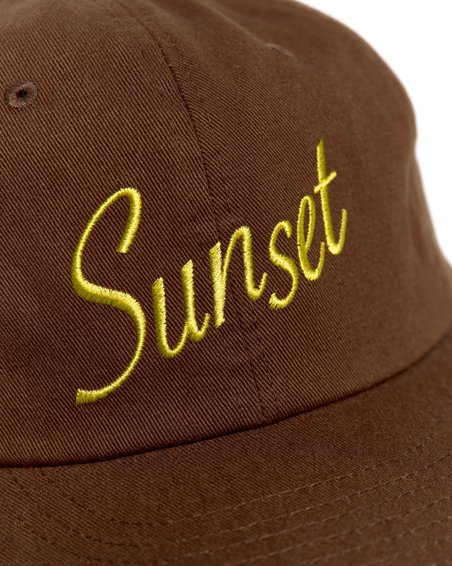 HELLO■Sunset Typo Logo 6 Panel Cap ■送料込 Sunset Typo Logo 6Panel Cap_Brown - 감도 깊은 취향 셀렉트샵 29CM