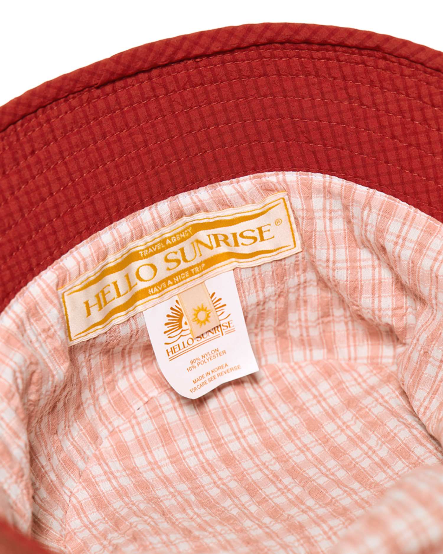 HS Classic Typo Bucket Hat_Red - Hello Sunrise