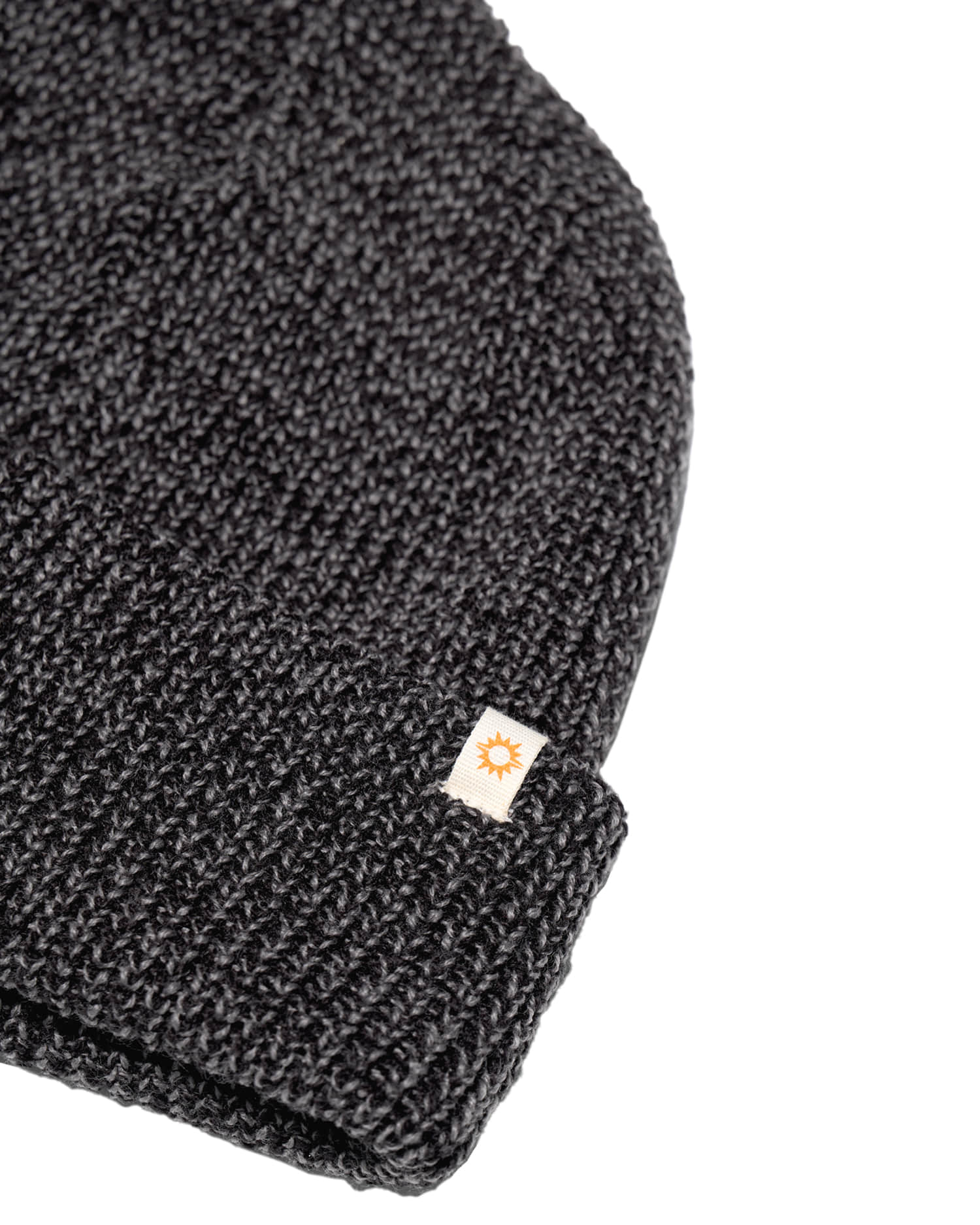 【HELLO SUNRISE】 Two Tone Heather Beanie / 追跡付 Two Tone Heather Beanie_Black - Hello Sunrise