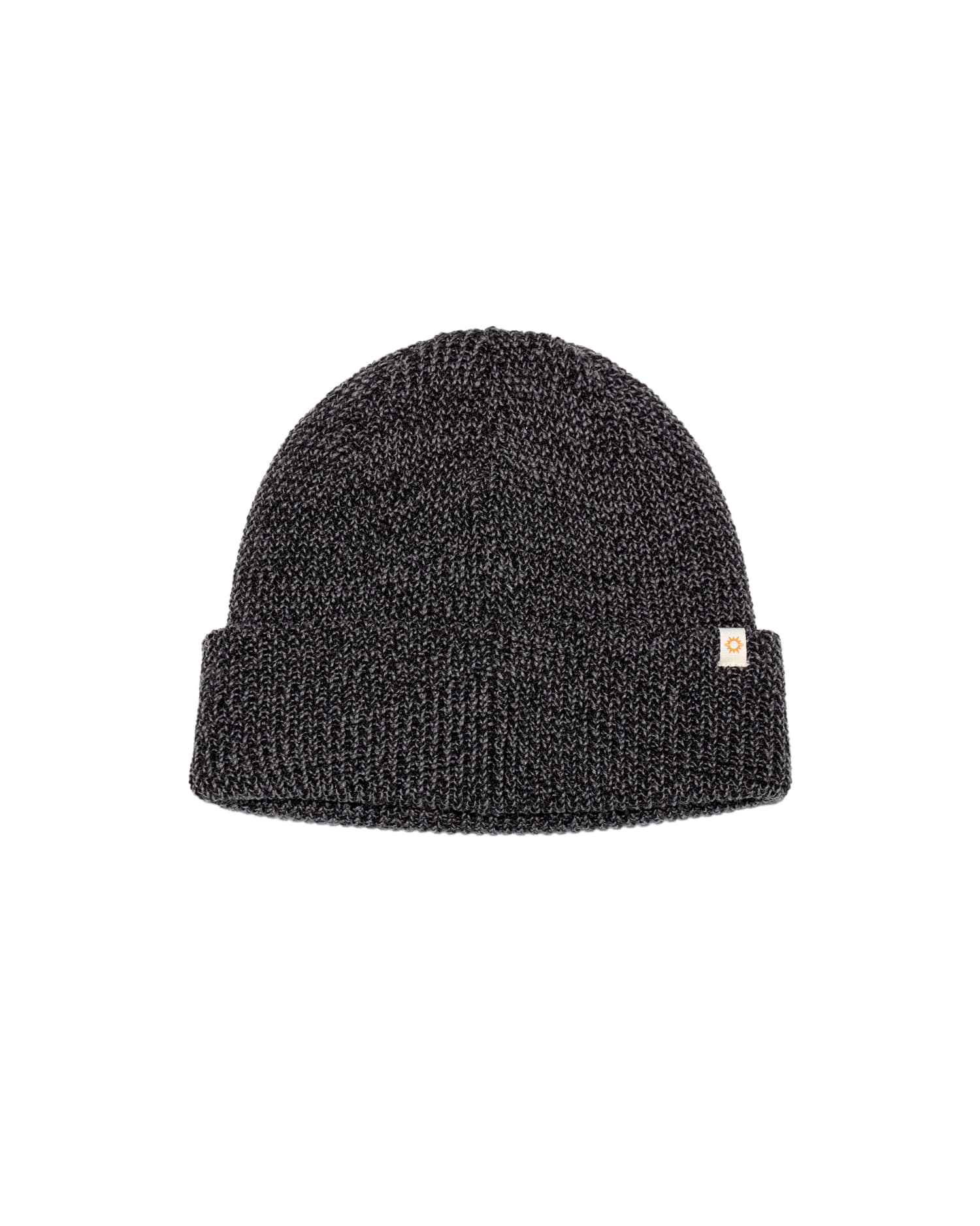【HELLO SUNRISE】 Two Tone Heather Beanie / 追跡付 Two Tone Heather Beanie_Black - Hello Sunrise