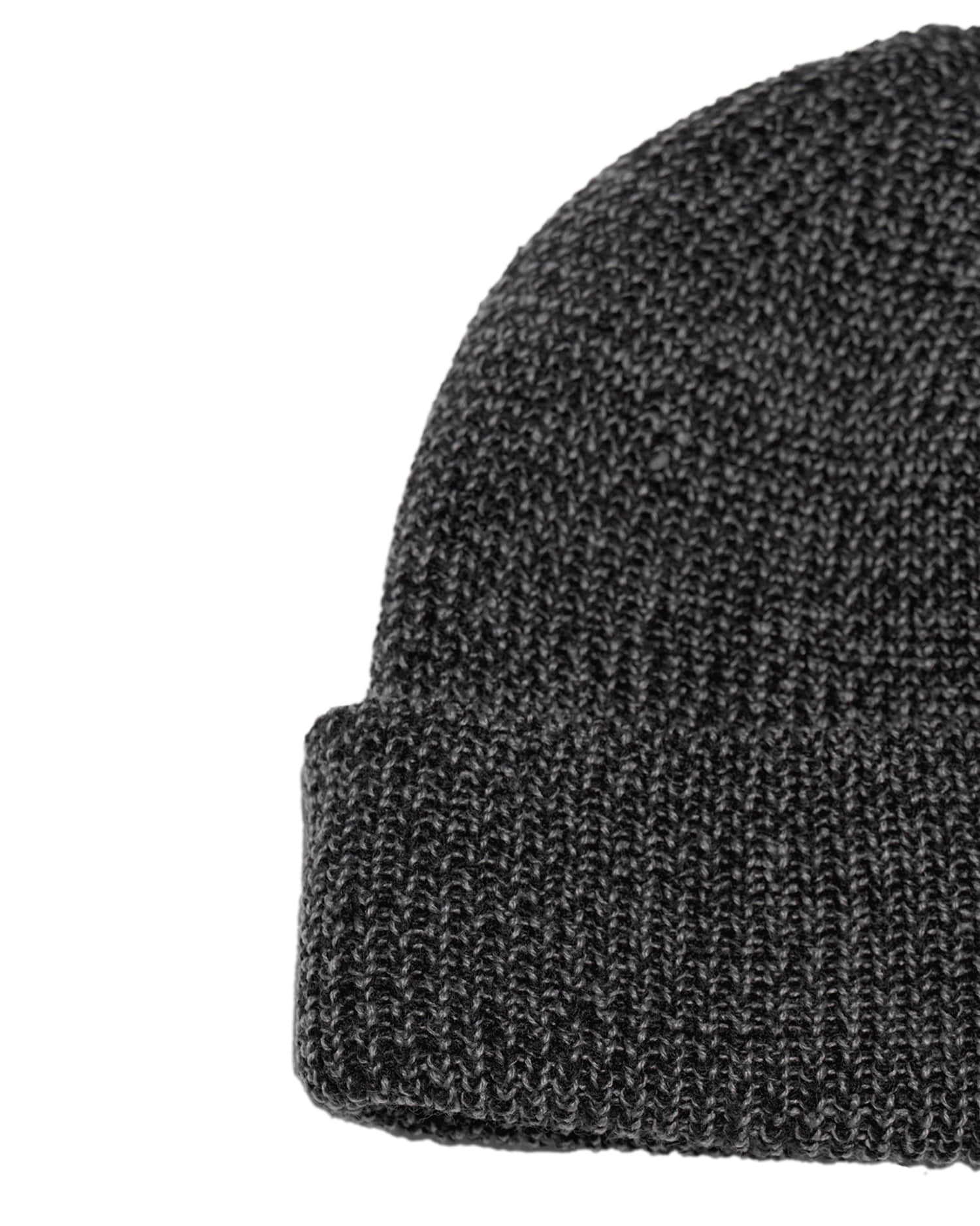 【HELLO SUNRISE】 Two Tone Heather Beanie / 追跡付 Two Tone Heather Beanie_Black - Hello Sunrise