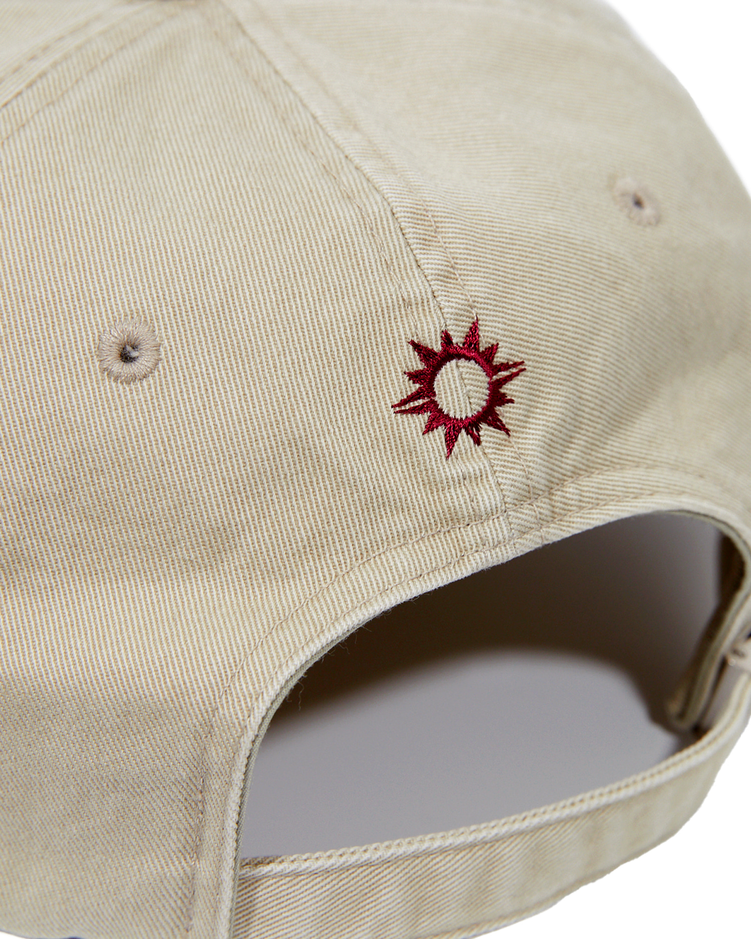 H Logo Cotton Relaxed Fit 6Panel Cap_Beige - Hello Sunrise