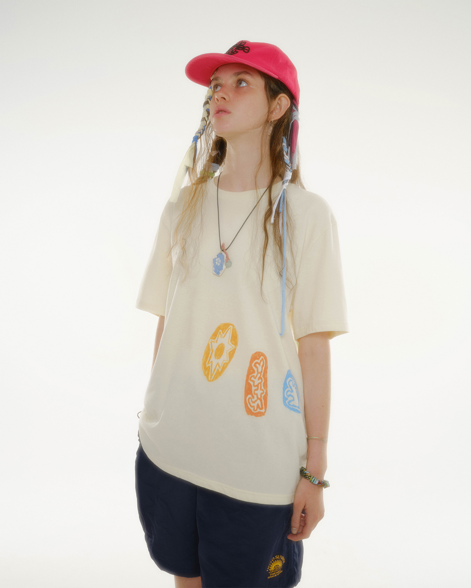 【HELLO SUNRISE】 HS x ETCblank Sunrise Dancing 6panel Cap HS x ETCblank Sunrise Dancing 6panel Cap_Royal Blue - 감도