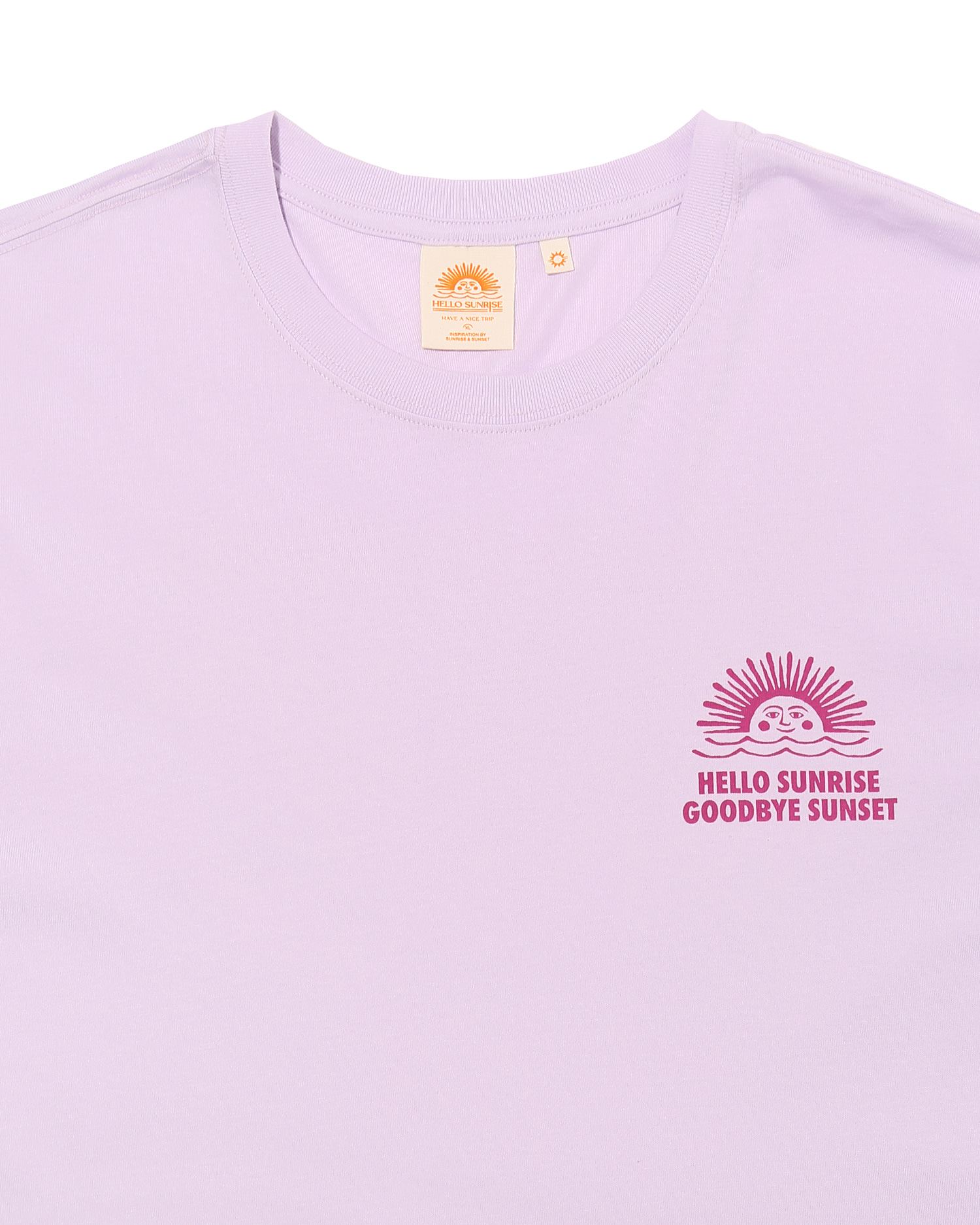【HELLO SUNRISE】 90s Logo Tee /追跡付 90s Logo Tee_Light Purple - Hello Sunrise