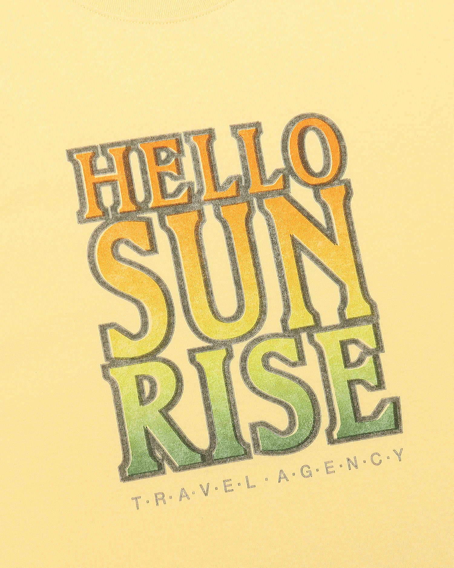 【HELLO SUNRISE】 Hello Sunrise Gradient Typo Tee /追跡付 헬로선라이즈